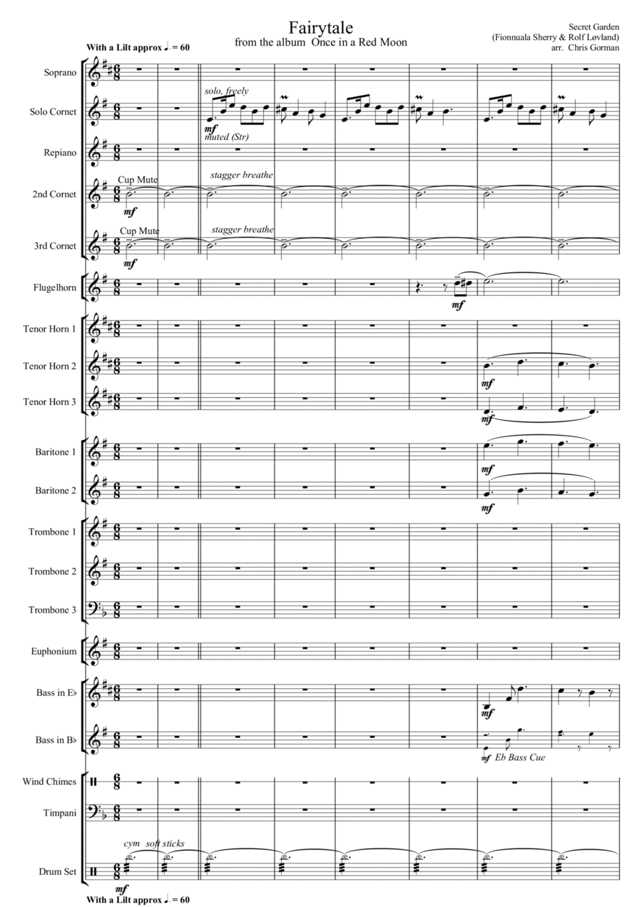 Fairytale Brass Band scores gallery preview page 1