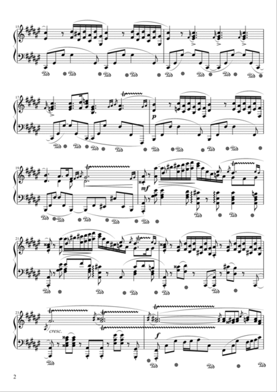Barcarolle Opus 60 in F# Major Piano Solo scores gallery preview page 2