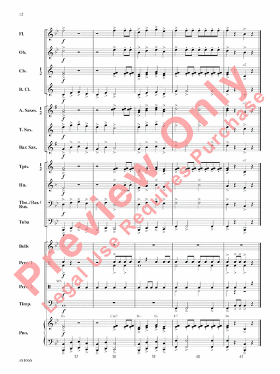 Fanfare and Festival Fanfare and Festival Concert Band scores gallery preview page 13