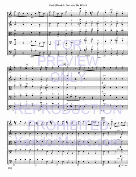 Vivaldi Mandolin Concerto, RV 425 (1st Movement) image number null
