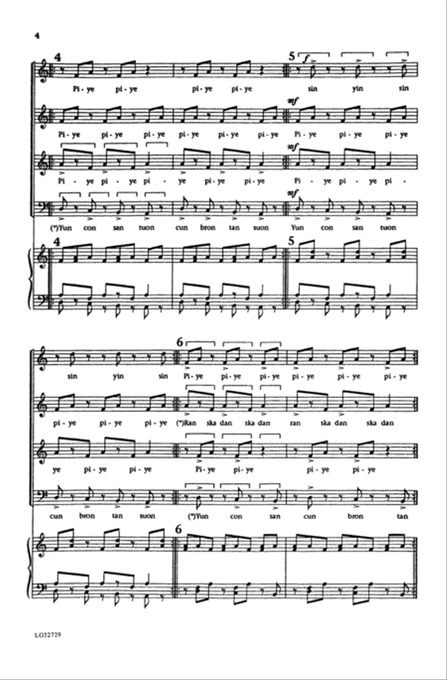 Tangueando 4-Part scores gallery preview page 3