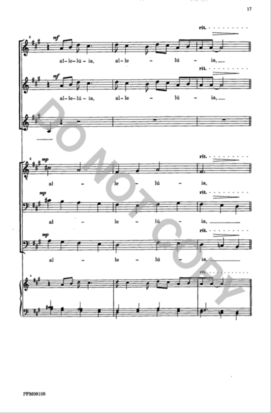 Four Motets from 'Resurrexi' 4-Part scores gallery preview page 18