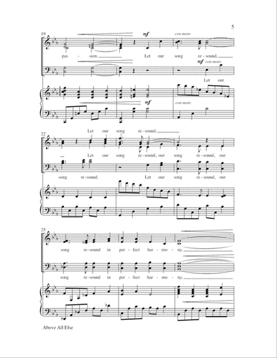 Above All Else 4-Part scores gallery preview page 5