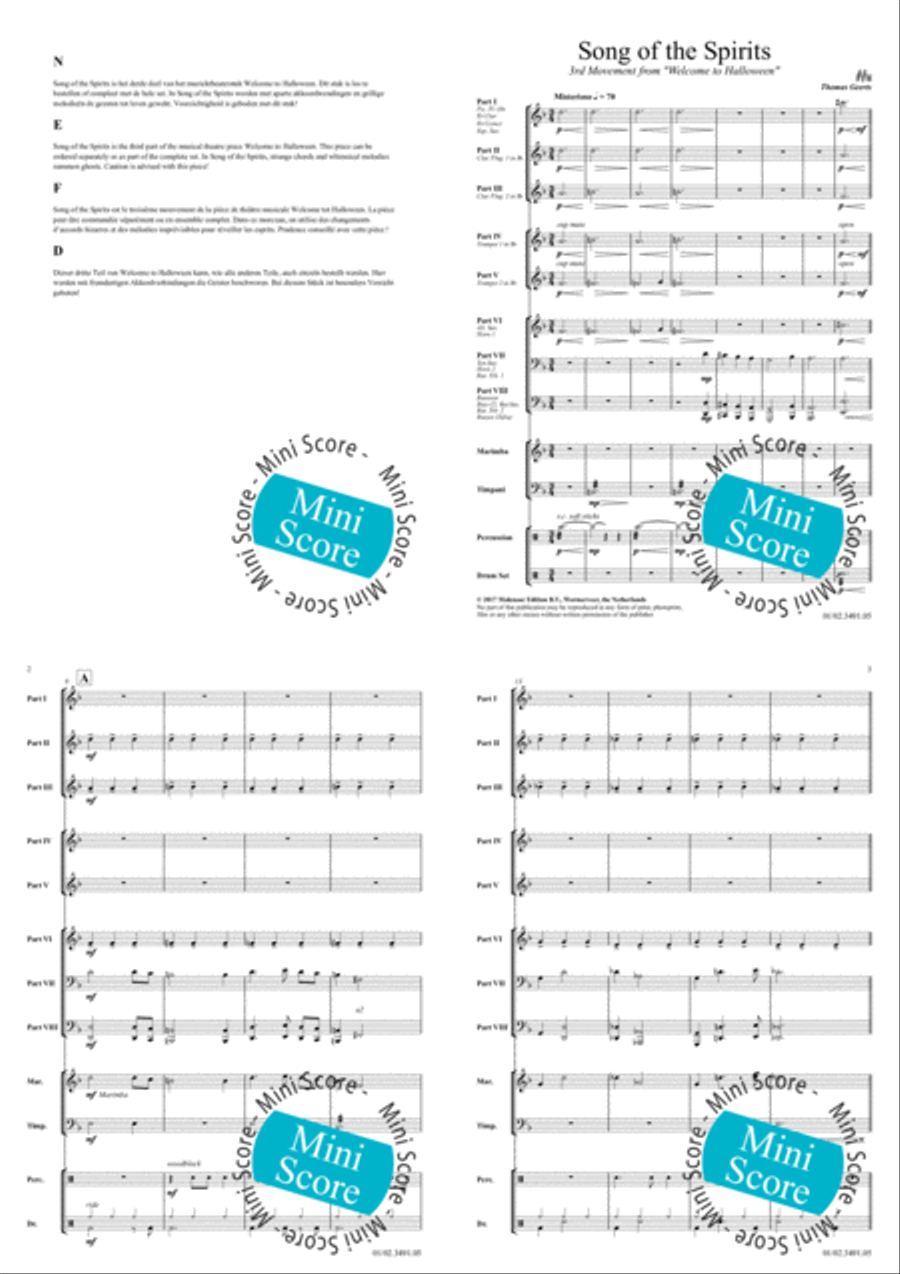 Song of the Spirits Song of the Spirits Brass Band scores gallery preview page 3