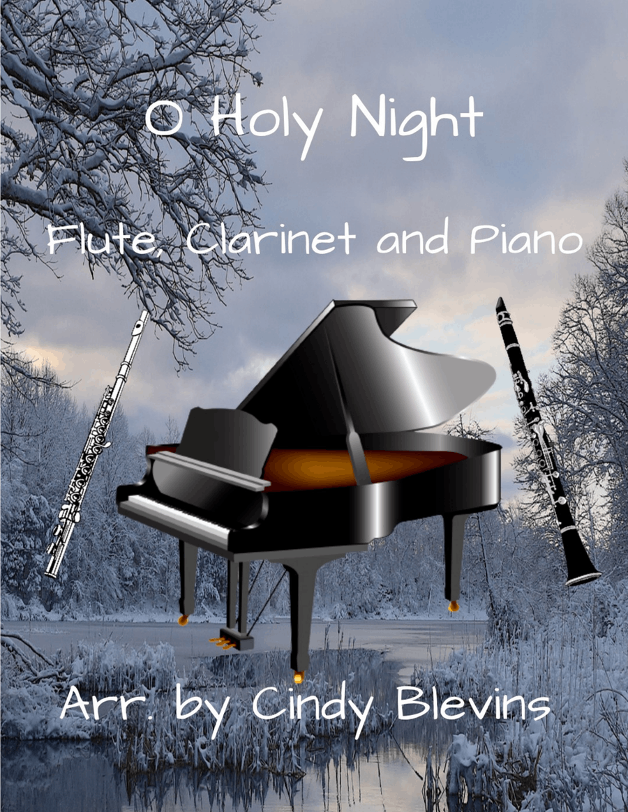 O Holy Night, for Flute, Clarinet and Piano Woodwind Duet scores gallery preview page 1