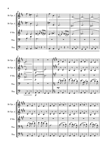 Jig - St Paul's Suite - Brass Quintet image number null