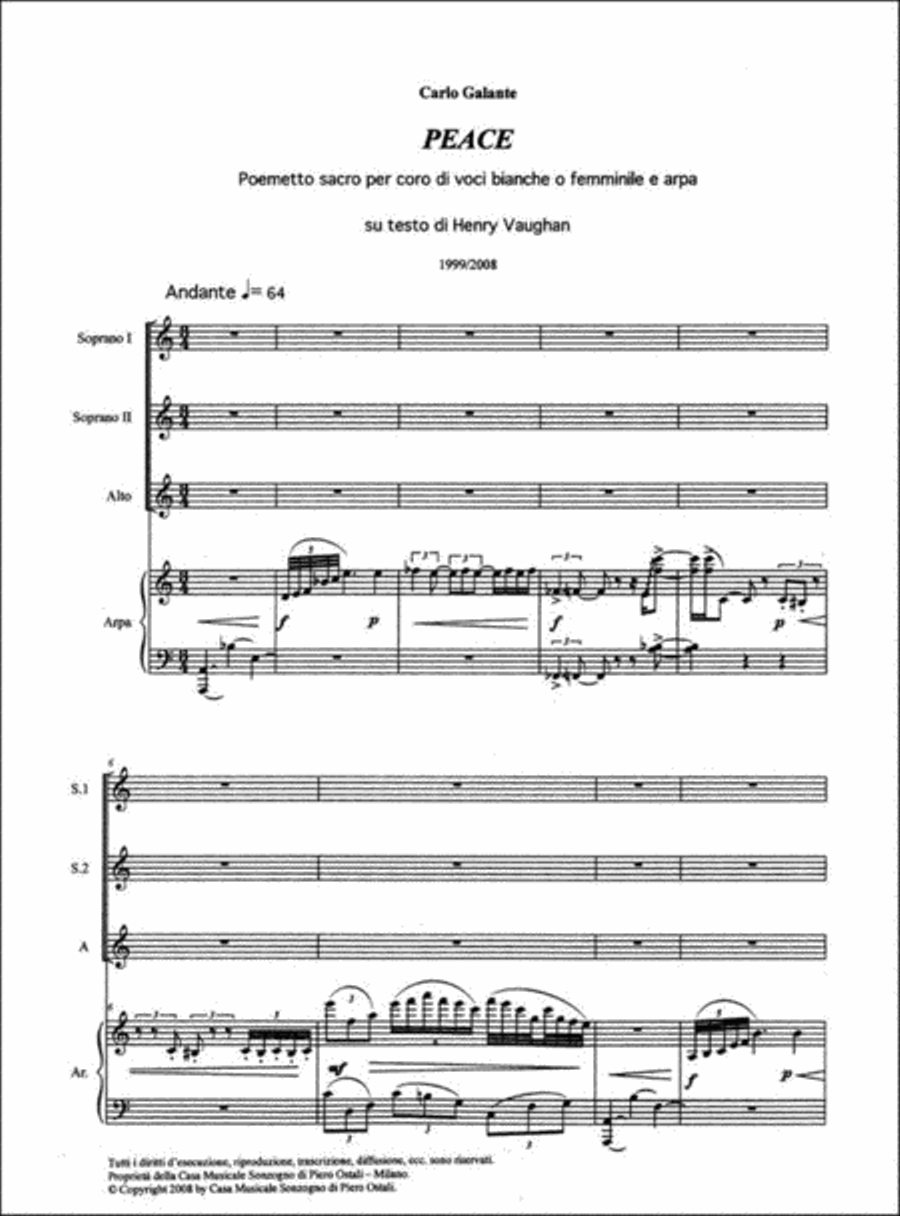 Peace Women's Choir scores gallery preview page 2