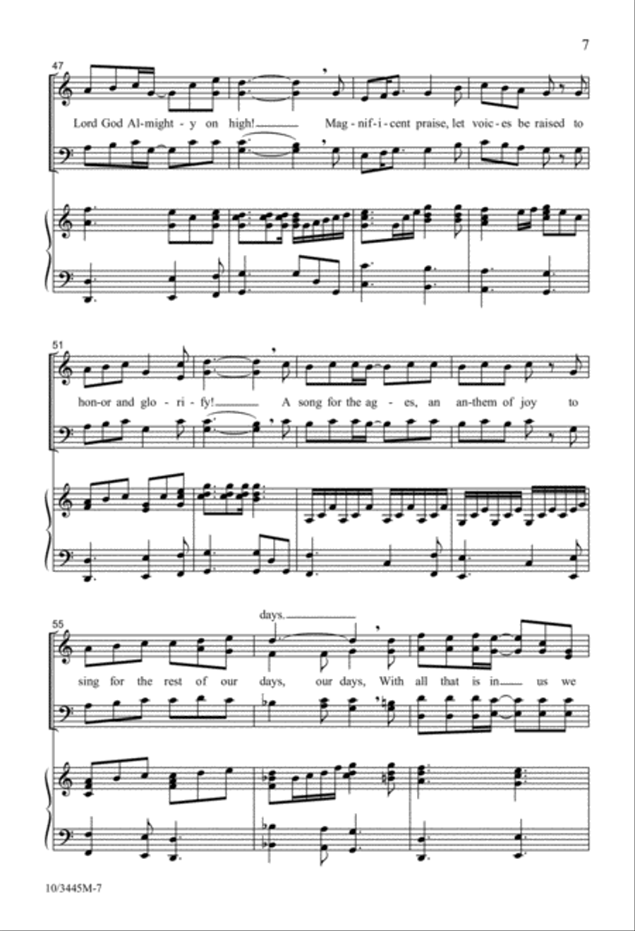 Magnificent Praise! Magnificent Praise! 4-Part scores gallery preview page 7