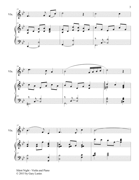 CHRISTMAS VIOLIN (6 Christmas songs for Violin & Piano with Score/Parts) image number null