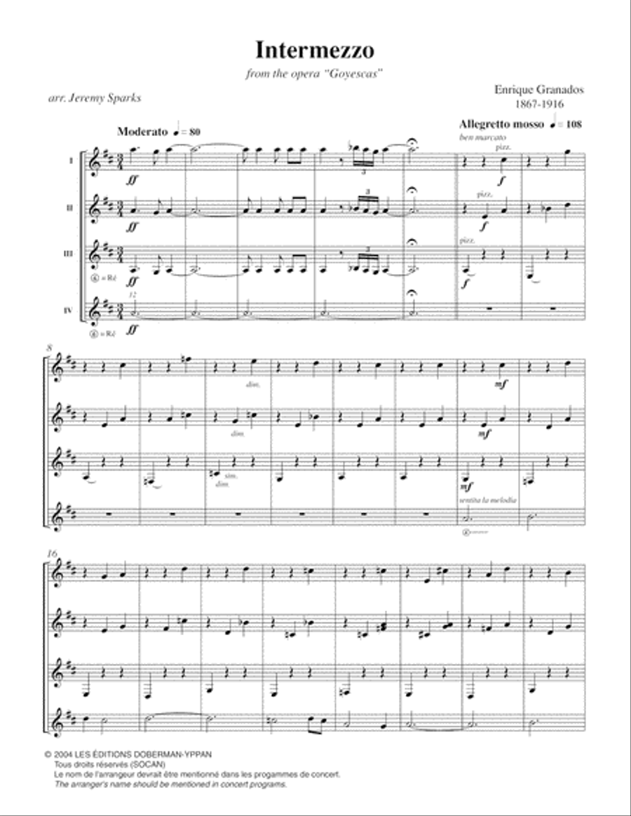 Intermezzo Intermezzo Guitar Ensemble scores gallery preview page 3