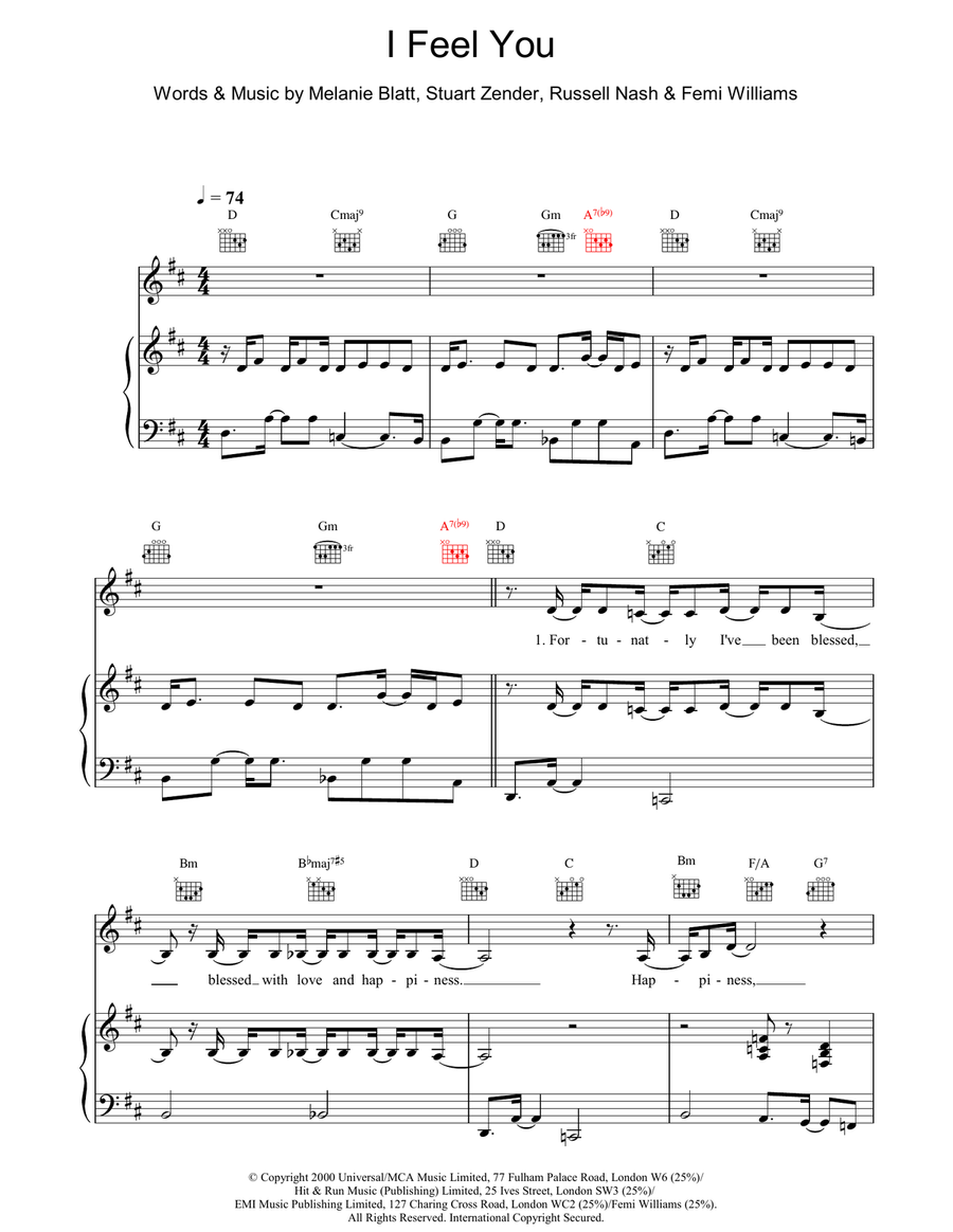 I Feel You I Feel You Acoustic Guitar scores gallery preview page 1