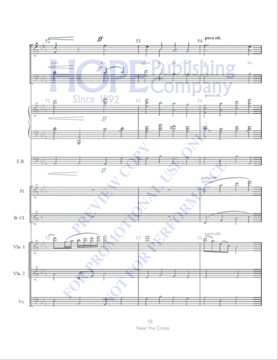 Near the Cross with The Power of the Cross Clarinet scores gallery preview page 19