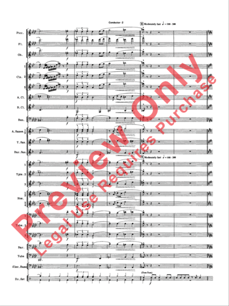 Big Band Spectacular Concert Band scores gallery preview page 5