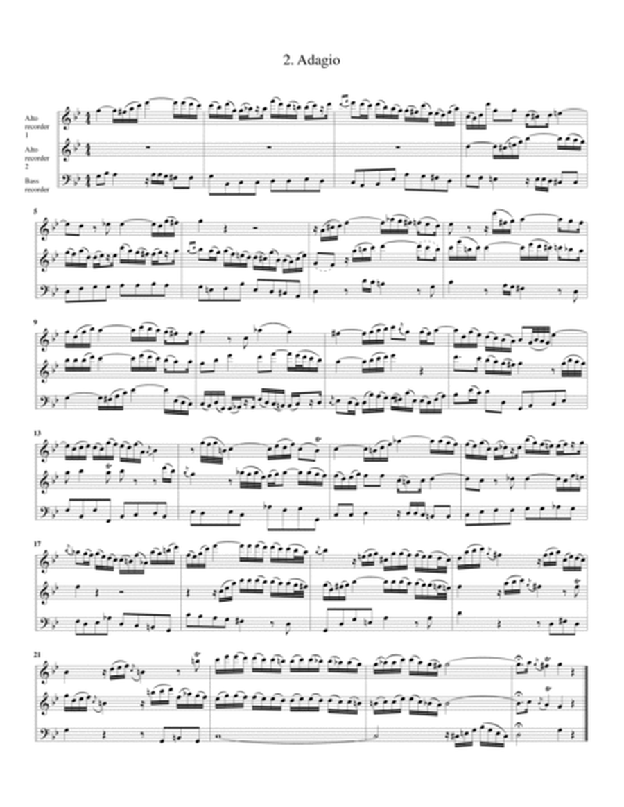 Trio sonata H.567, Wq. 143 (Arrangement for 3 recorders (AAB))