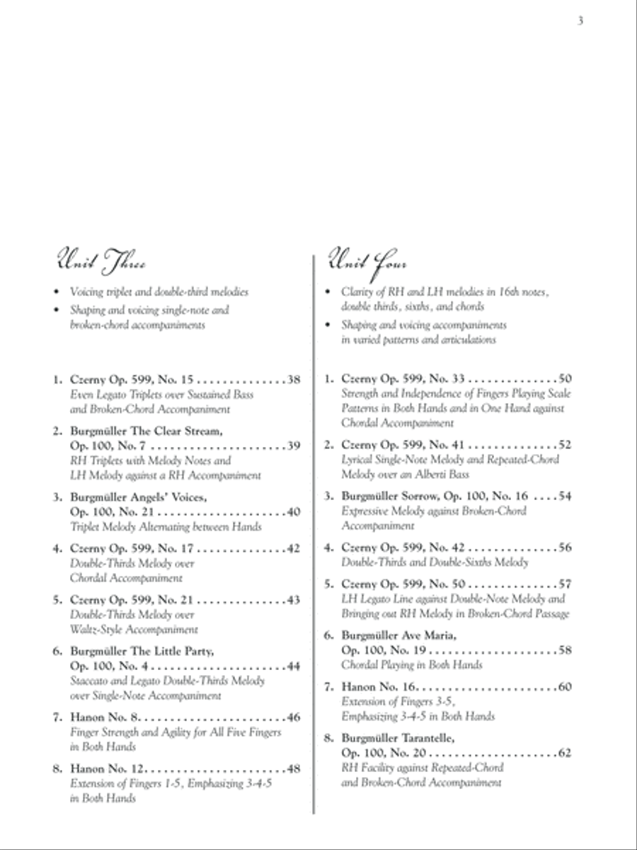 Burgmuller, Czerny & Hanon -- Piano Studies Selected for Technique and Musicality, Book 1 Piano Method scores gallery preview page 3