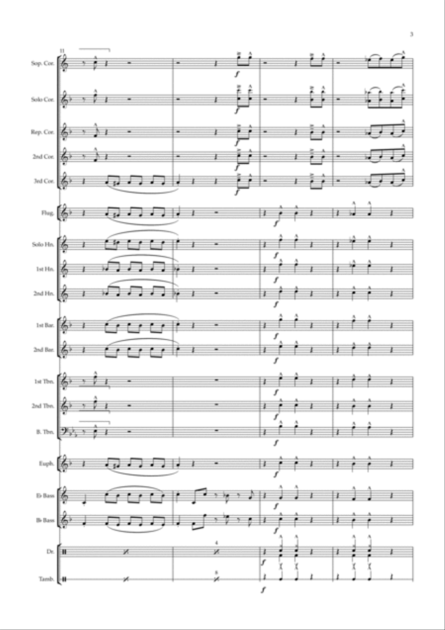 I Got You (i Feel Good) Brass Band scores gallery preview page 4