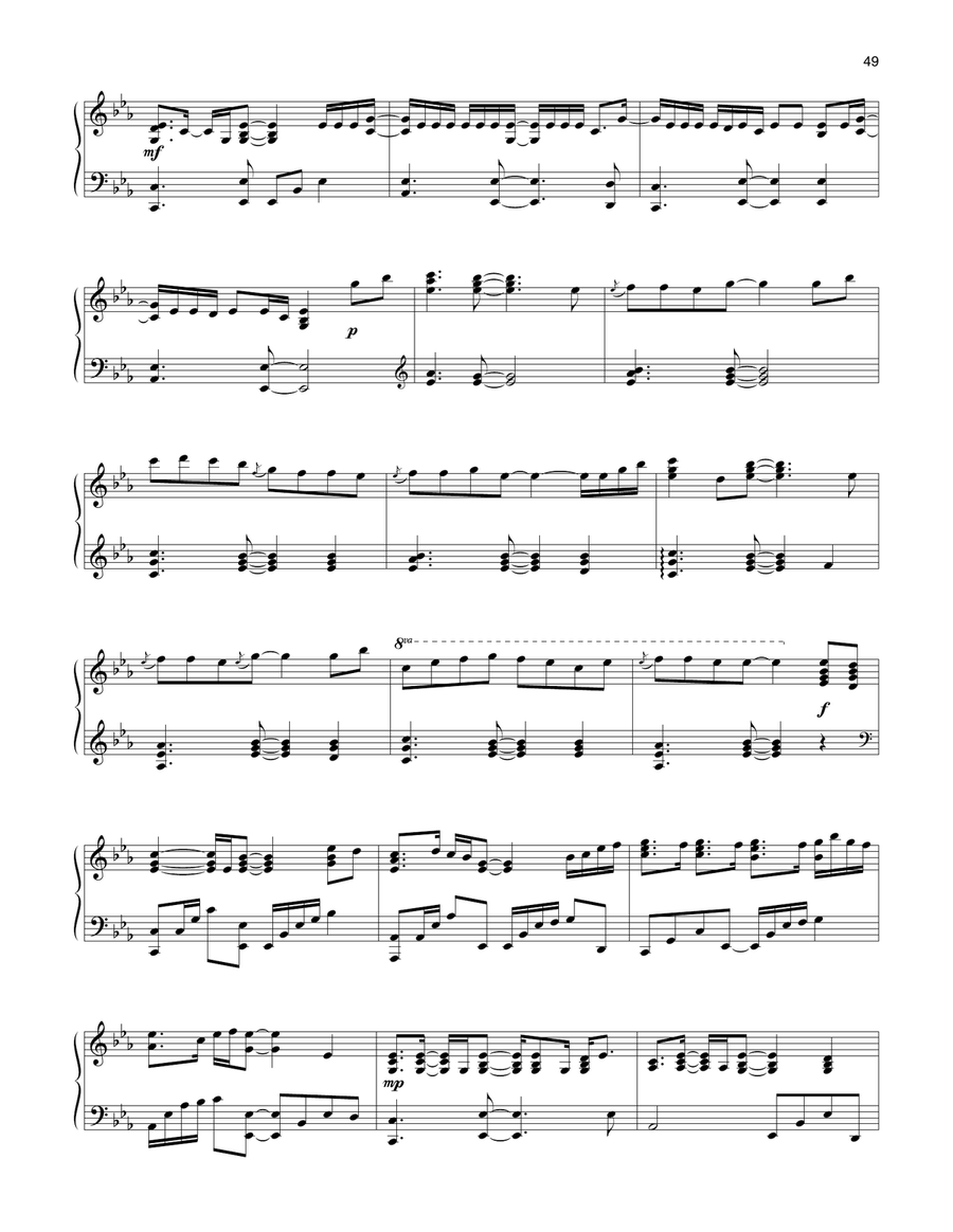 See You Again (feat. Charlie Puth) (arr. Jason Lyle Black) Piano Solo scores gallery preview page 2