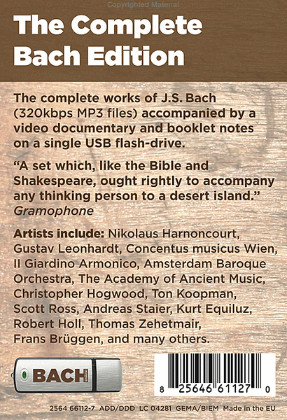 Complete Bach Edition 32Gb Usb