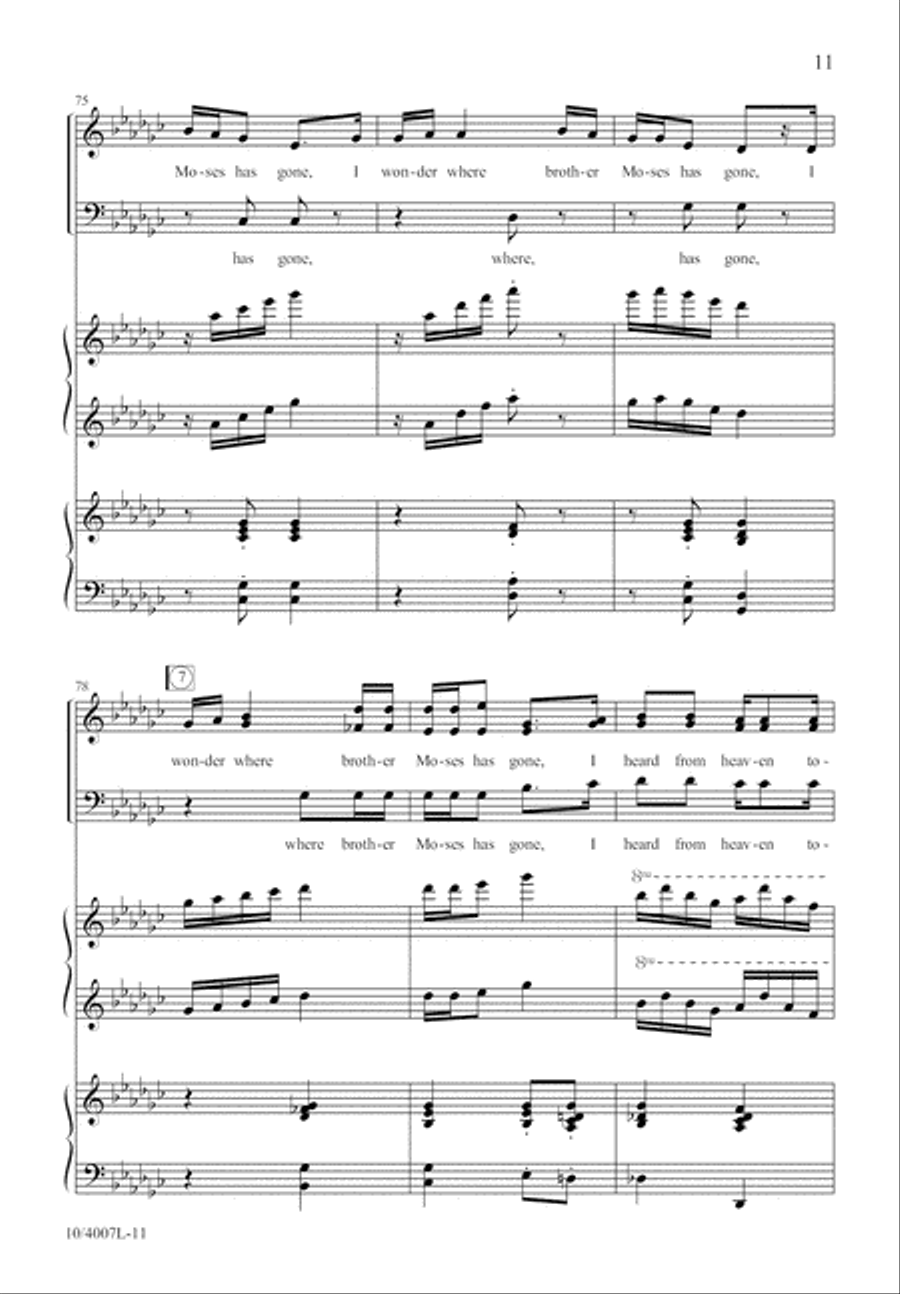 Peter, Go Ring Them Bells 3-Part scores gallery preview page 11