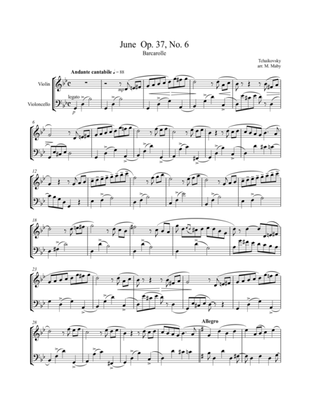 2 Violin & Cello duets by Tchaikovsky
