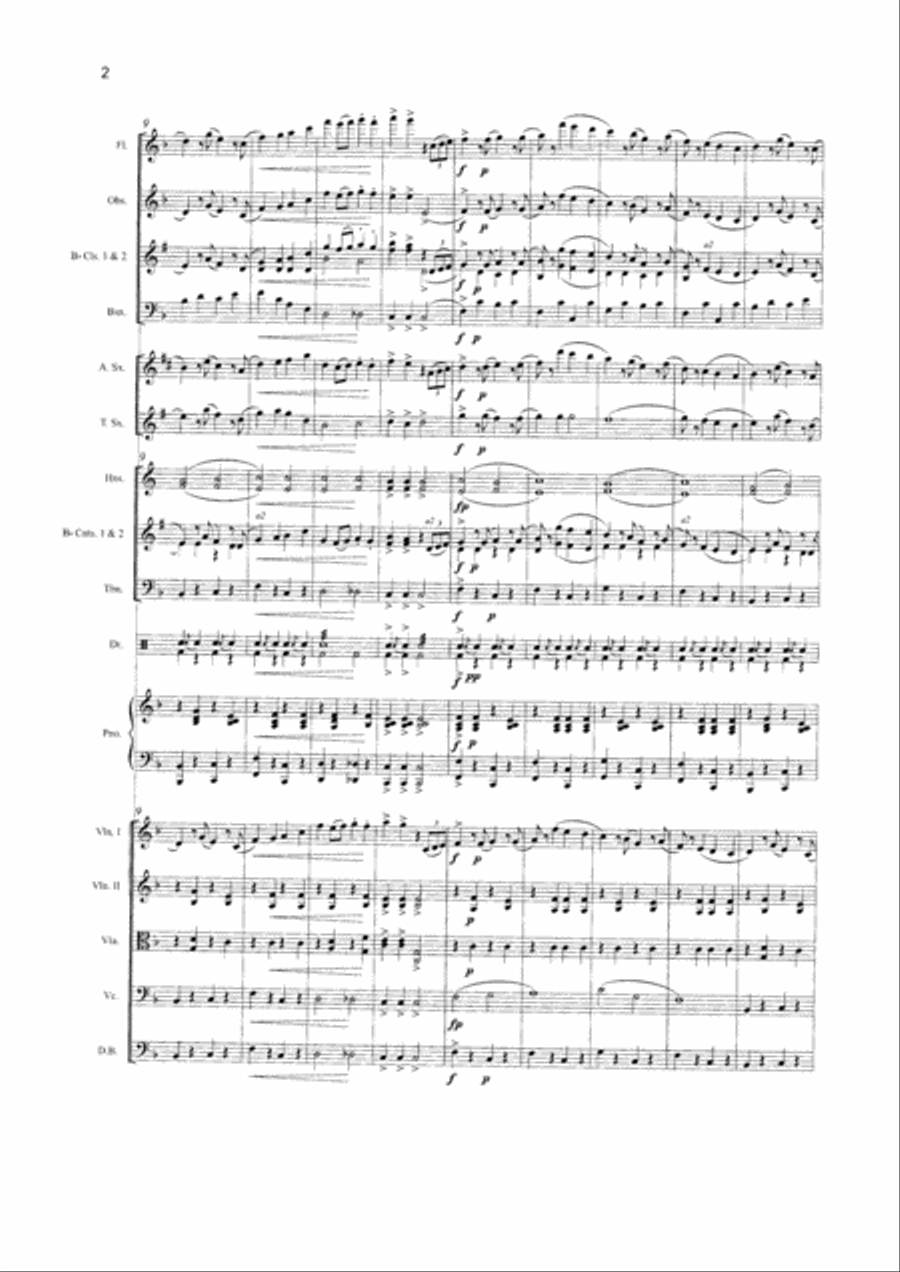 Hail to the Spirit of Liberty March Saxophone Duet scores gallery preview page 4