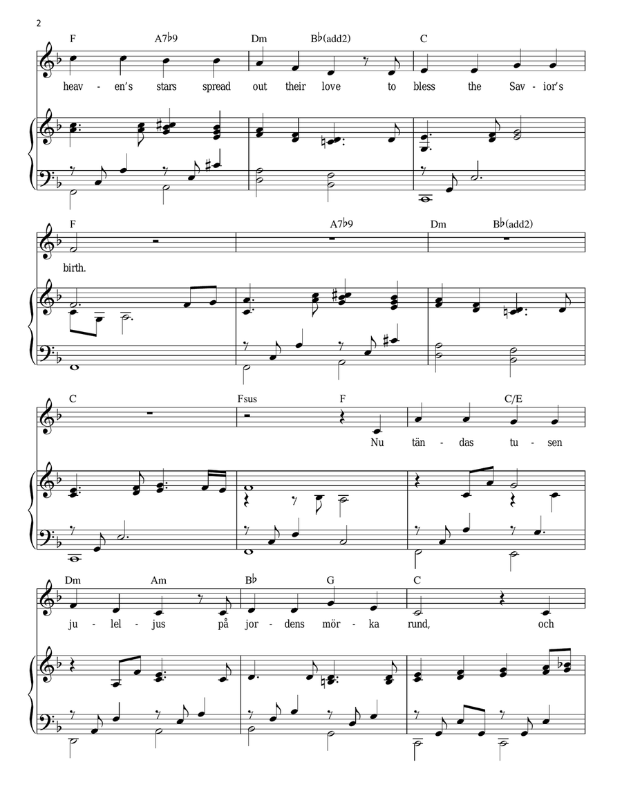 A Thousand Lights Piano Solo scores gallery preview page 2