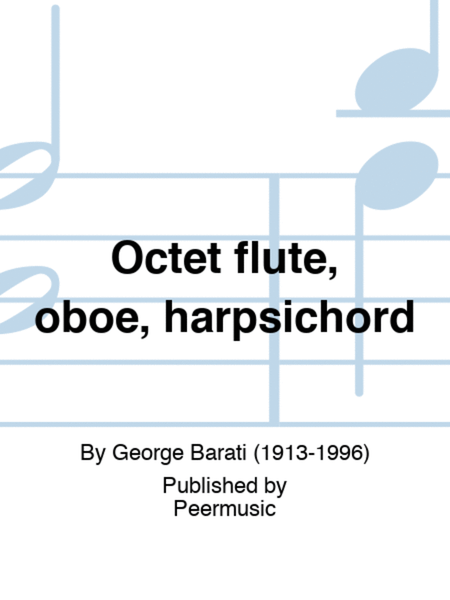 Octet flute, oboe, harpsichord