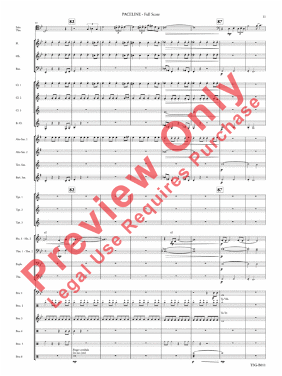 Paceline Concert Band scores gallery preview page 12