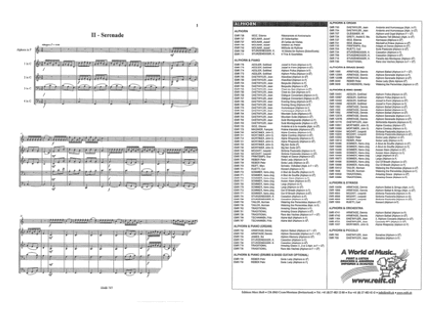 Villanelle & Serenade Brass Quartet scores gallery preview page 3