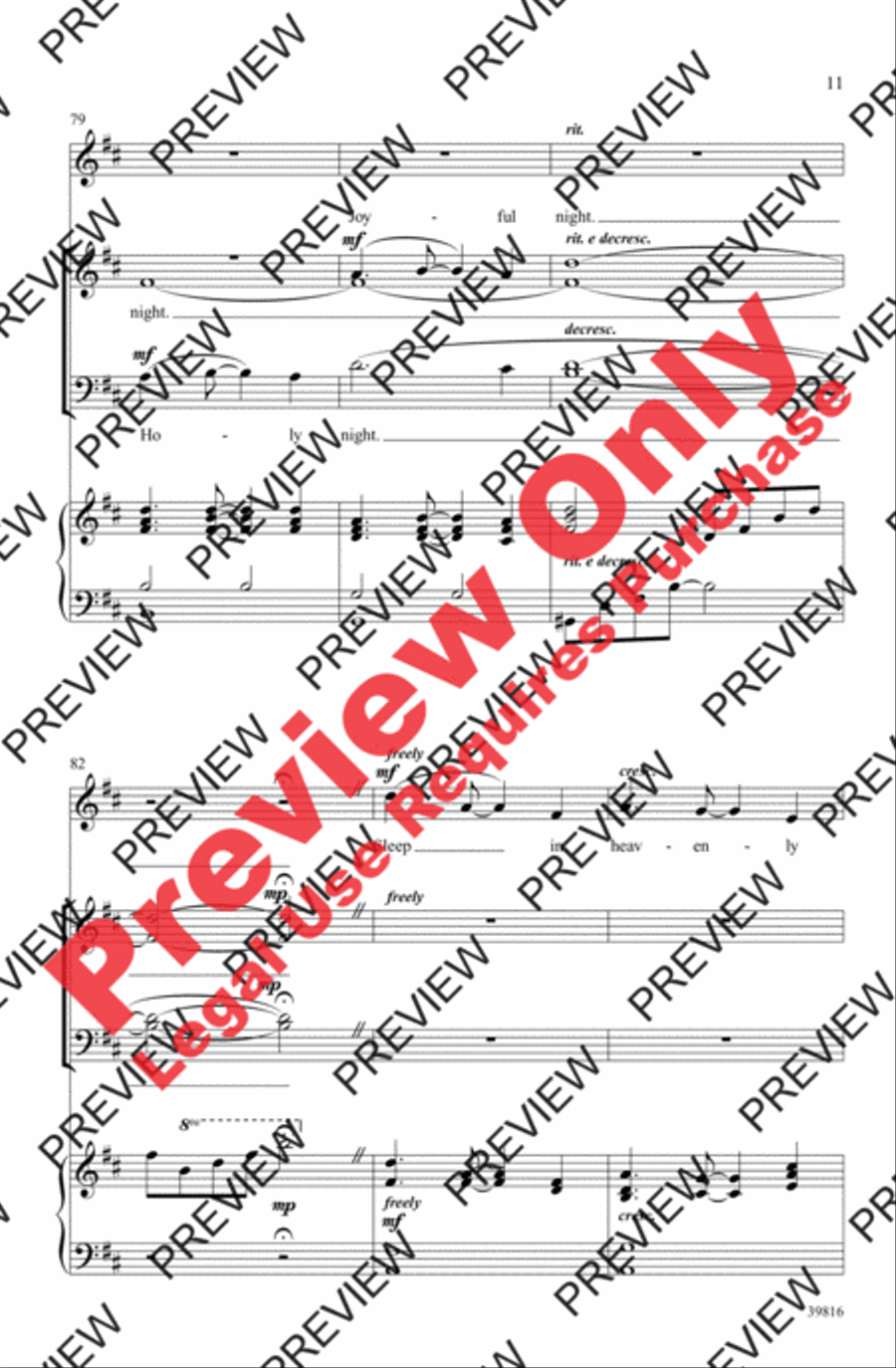 A Joyful Night - SoundTrax CD (CD only) Choir scores gallery preview page 11