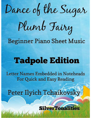 Book cover for Dance of the Sugar Plum Fairy the Nutcracker Suite Beginner Piano Sheet Music 2nd Edition