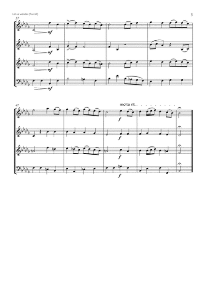 Let us wander (Purcell) for Horn Quartet image number null
