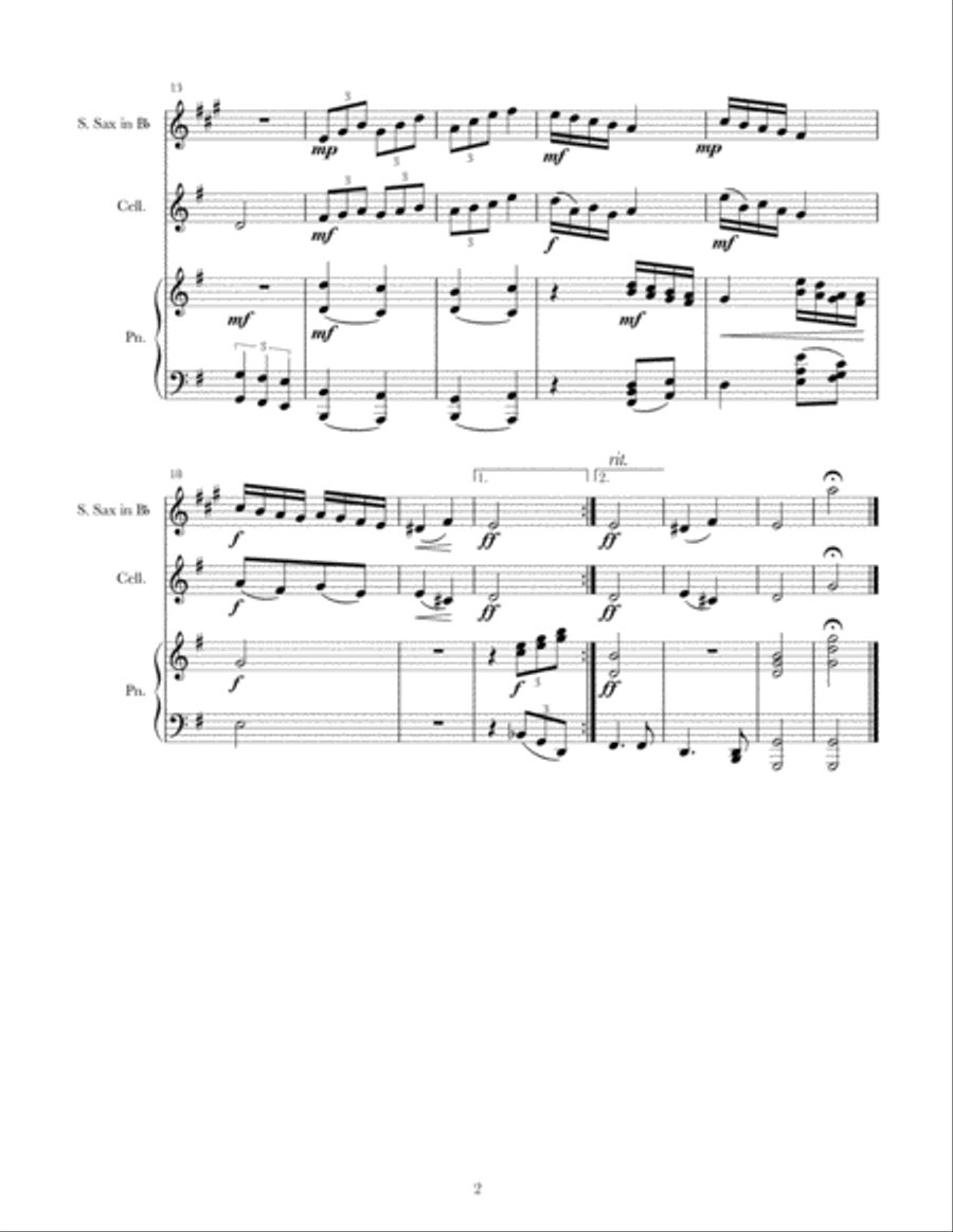 A Storm on the Coast A Storm on the Coast Soprano Saxophone scores gallery preview page 2