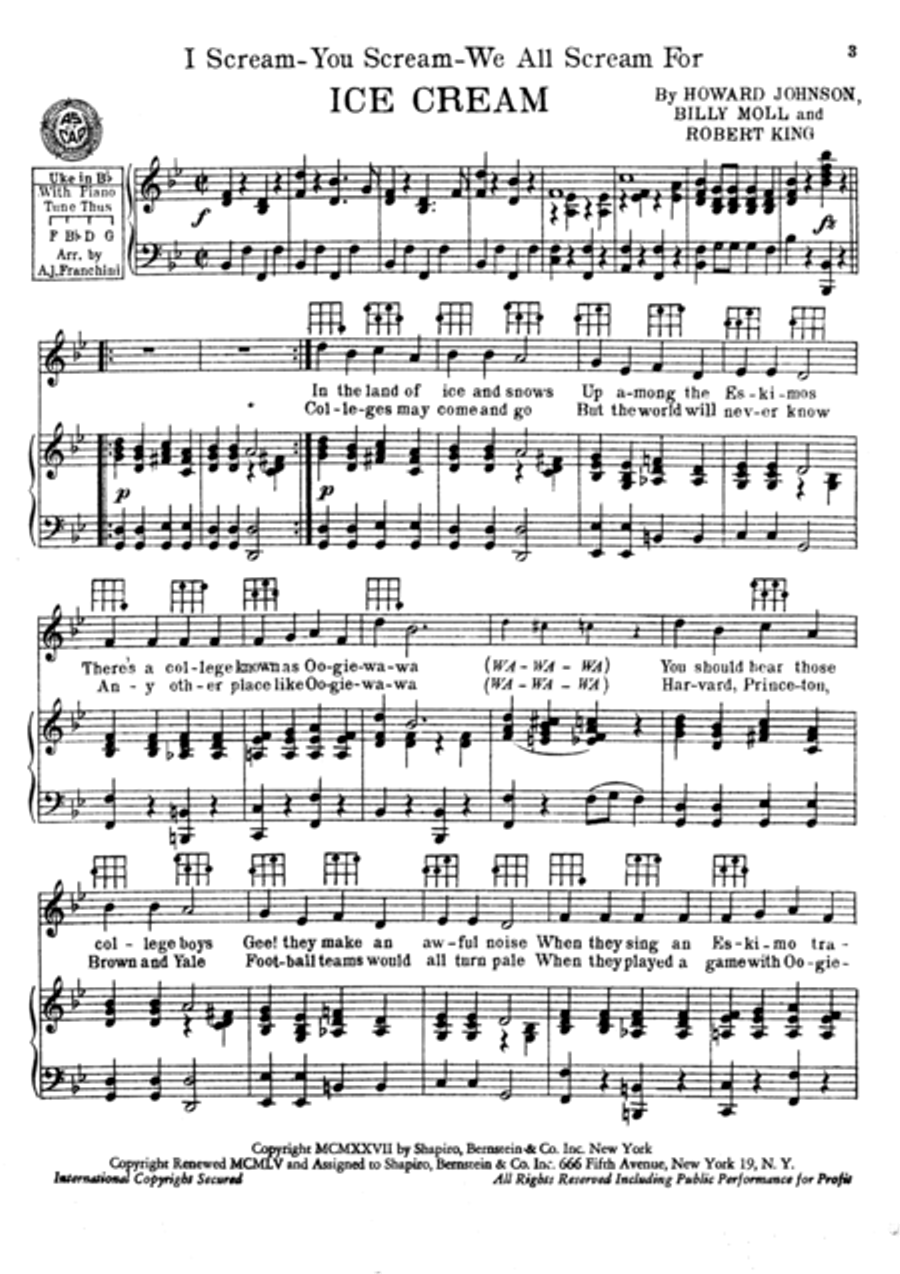 I scream, you scream, we all scream for Ice Cream Voice scores gallery preview page 2
