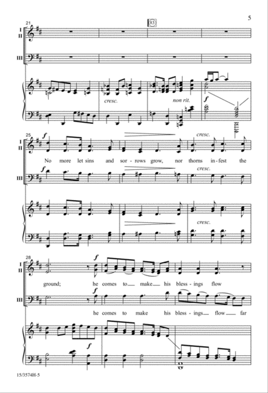 Joy to the World! 3-Part scores gallery preview page 4