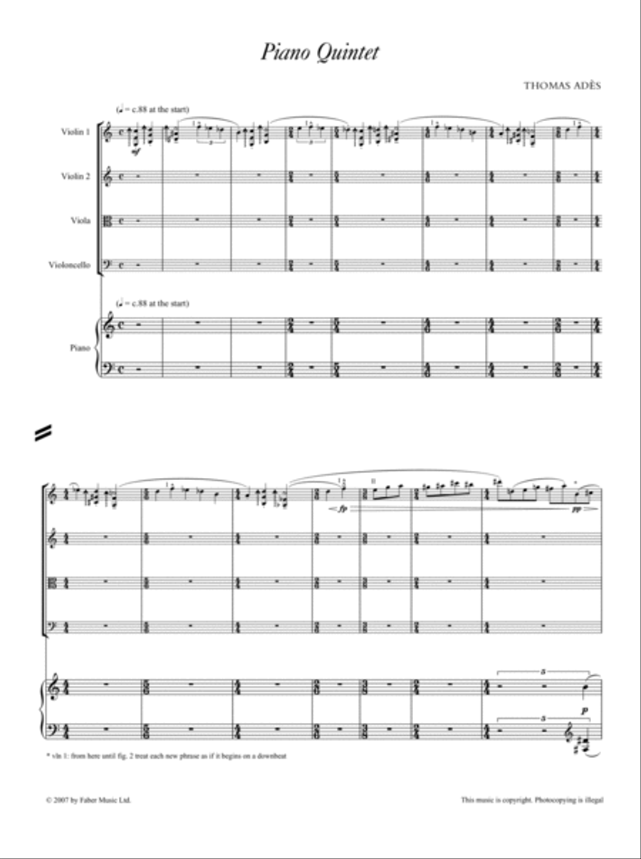 Piano Quintet Small Ensemble scores gallery preview page 2