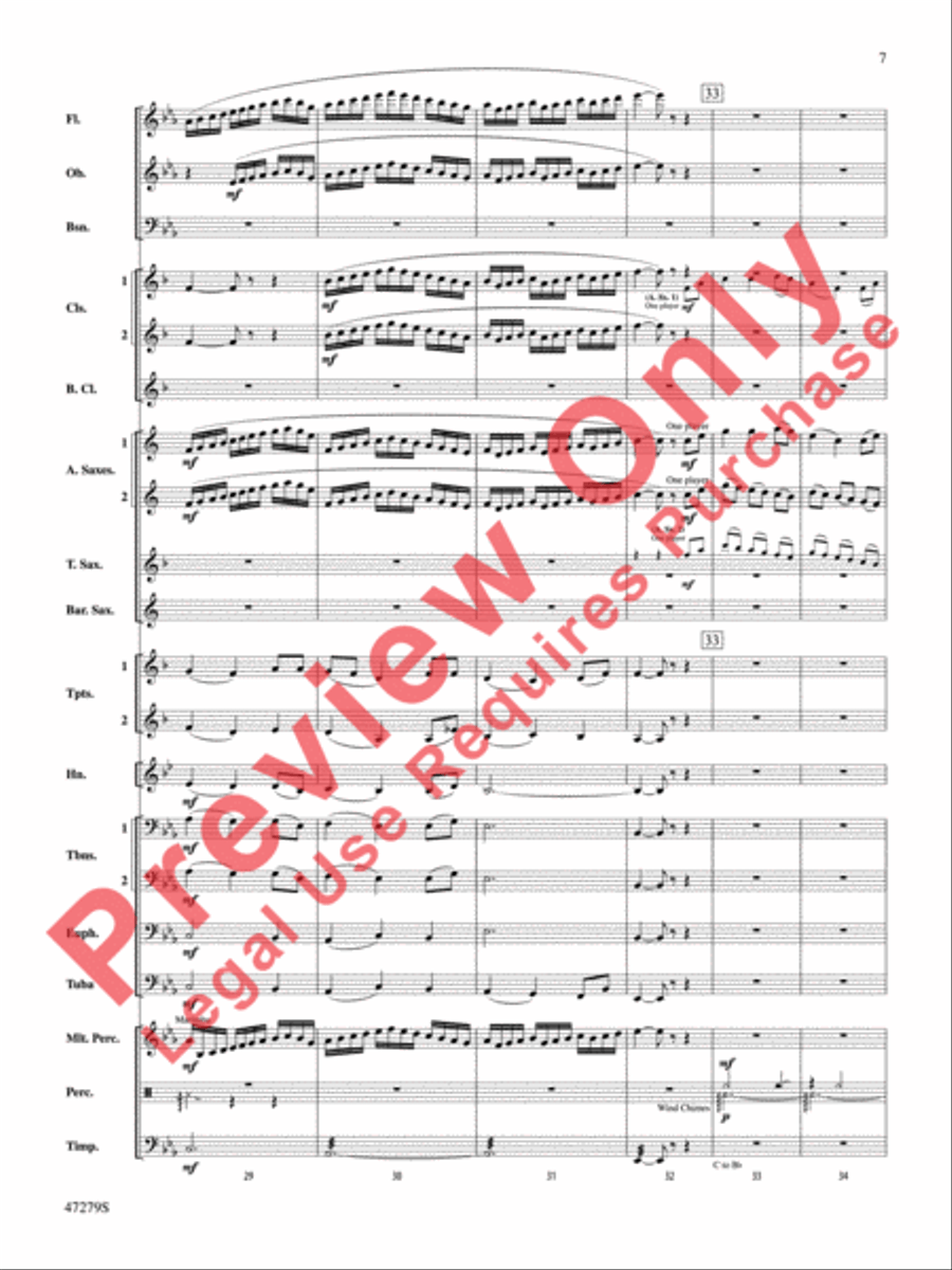 Beach Spring Beach Spring Concert Band scores gallery preview page 8