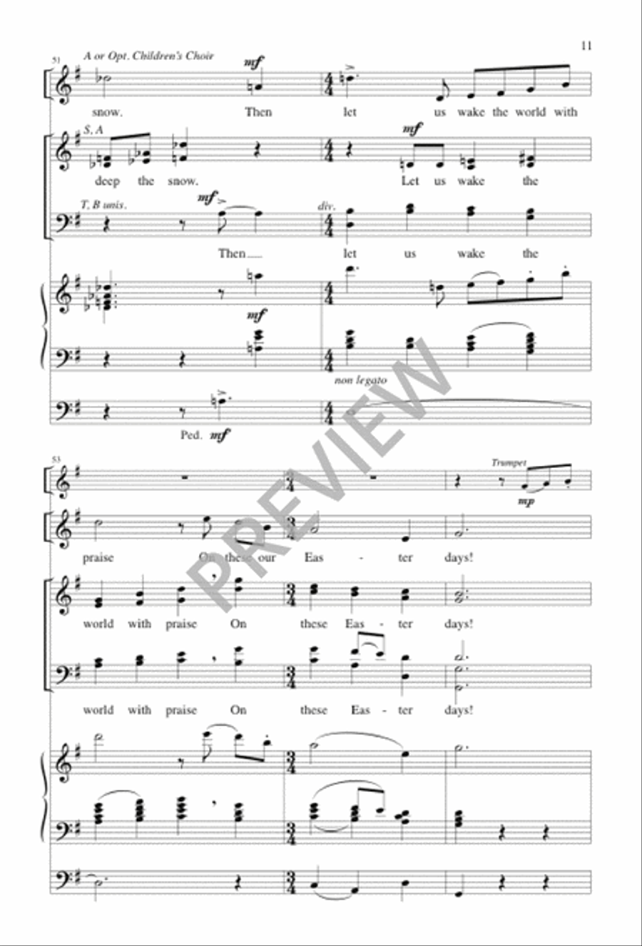 Easter Days 4-Part scores gallery preview page 11