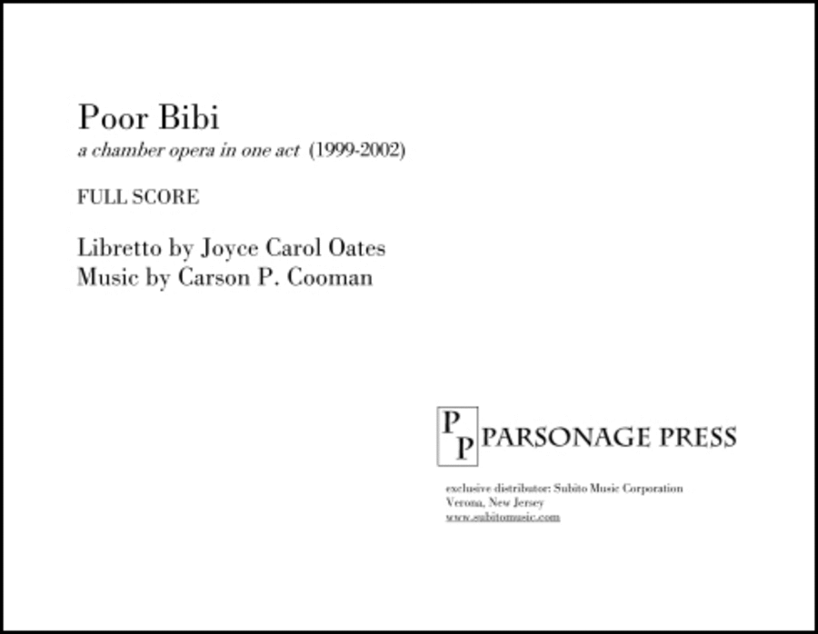 Poor Bibi chamber opera Choir scores gallery preview page 1
