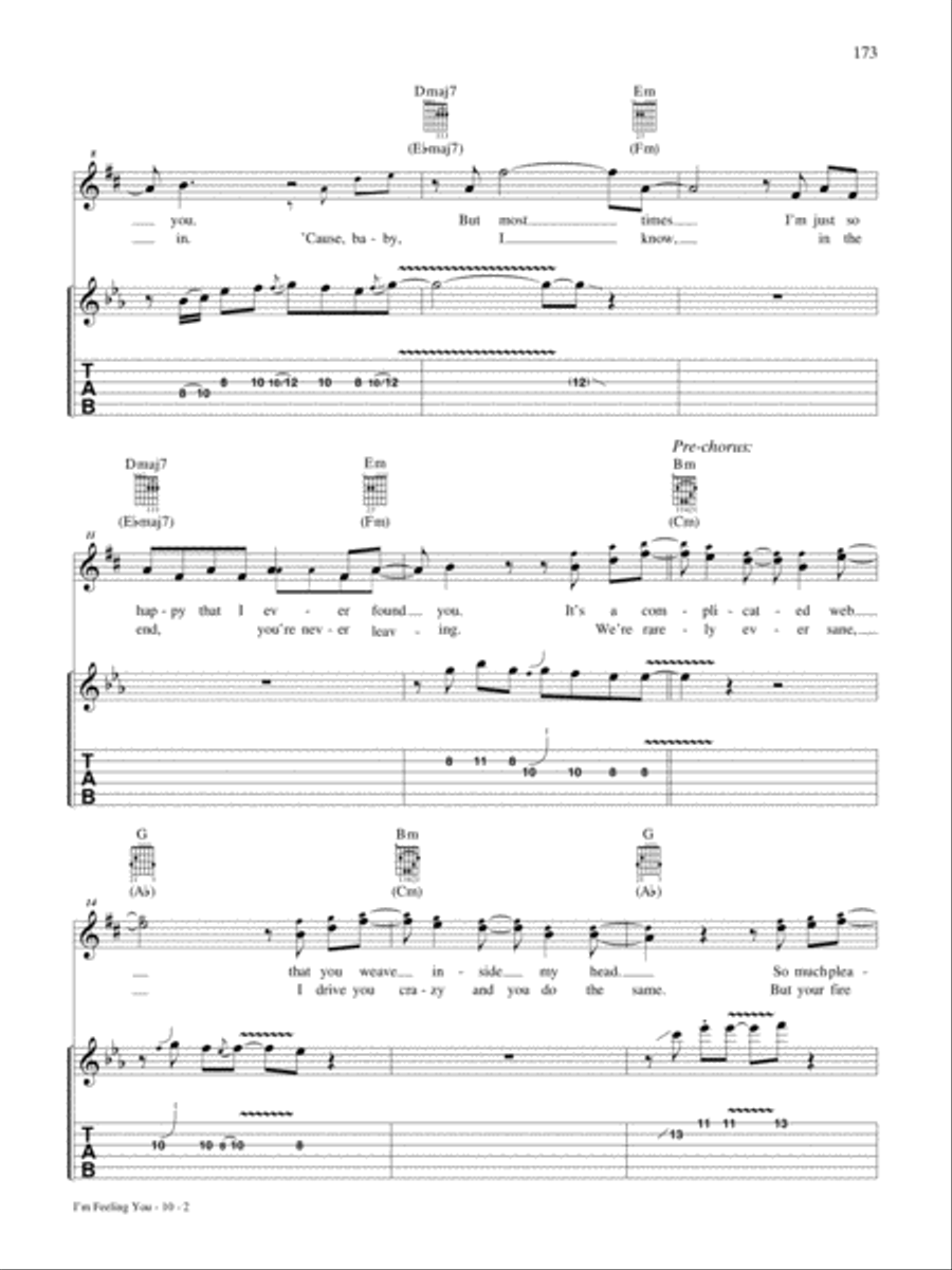 I'm Feeling You Guitar Tablature scores gallery preview page 2