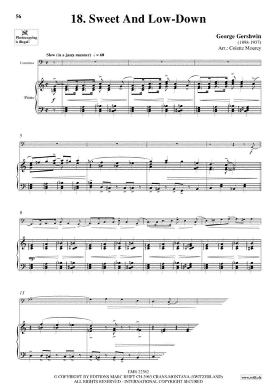 Gershwin 20 Greatest Hits Double Bass scores gallery preview page 20