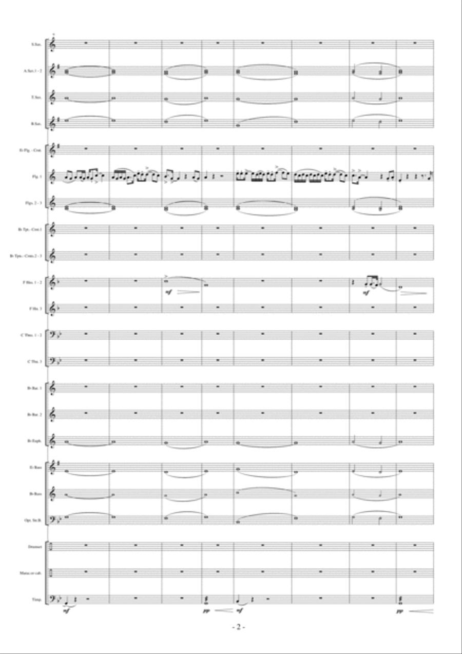Verdammt Ich Lieb' Dich Fanfare Band scores gallery preview page 3
