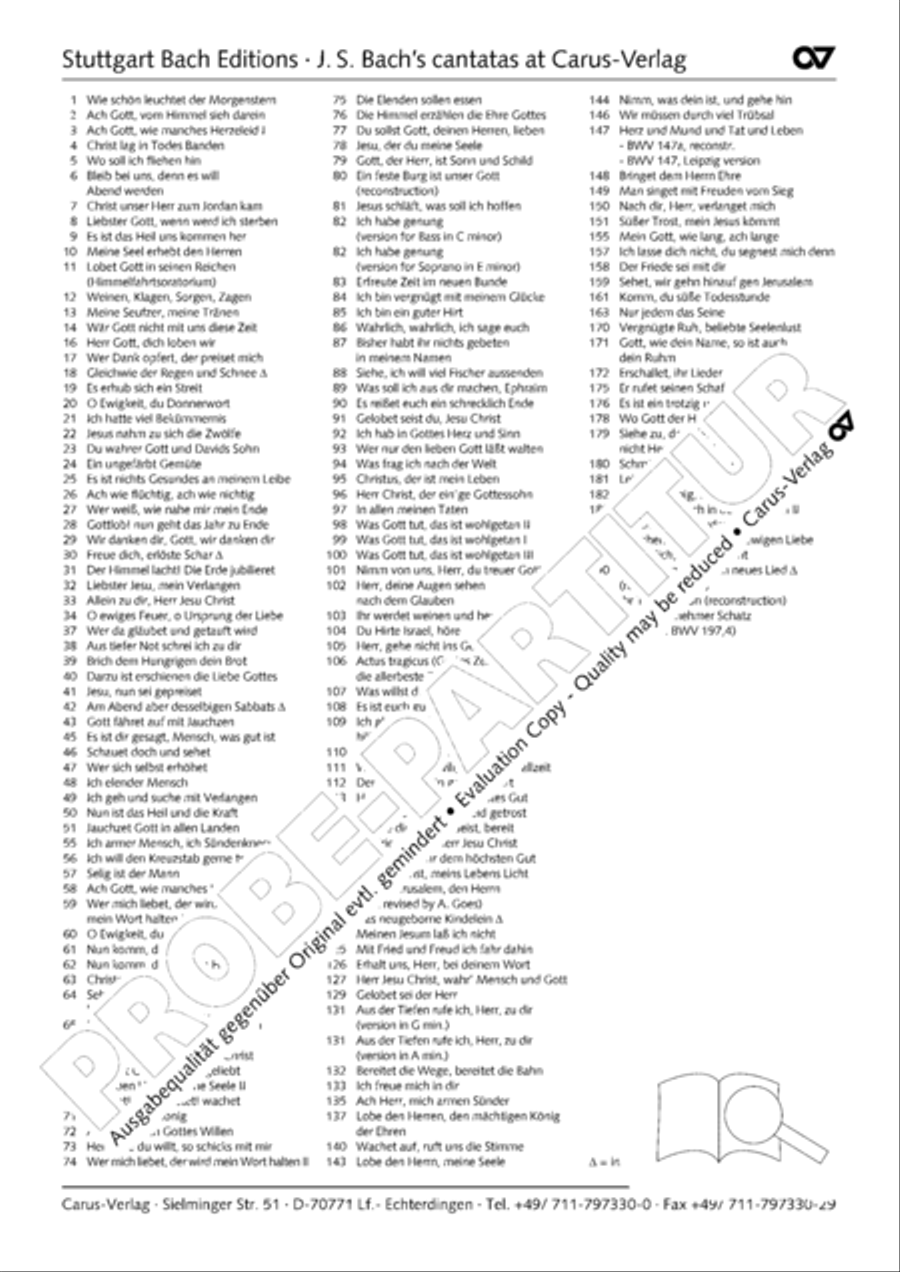 Form the deep, Lord, cried I, Lord, to Thee (Aus der Tiefe rufe ich, Herr, zu dir) 4-Part scores gallery preview page 49