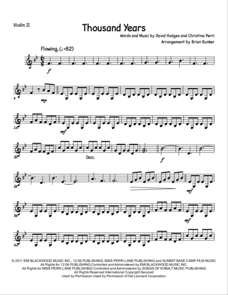 A Thousand Years String Quartet scores gallery preview page 4