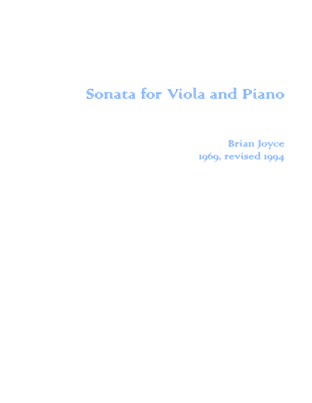 Sonata for Viola and Piano image number null