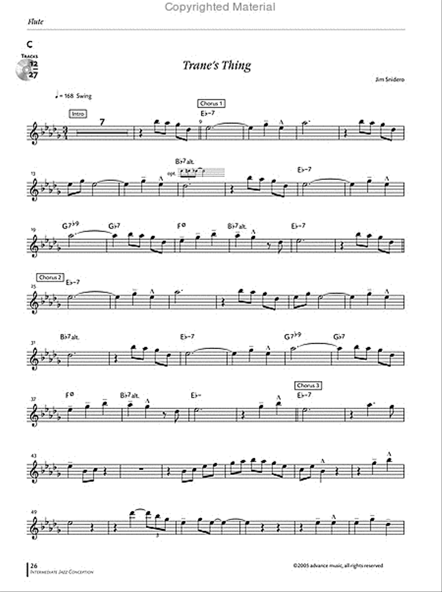 Intermediate Jazz Conception -- Flute Flute scores gallery preview page 11