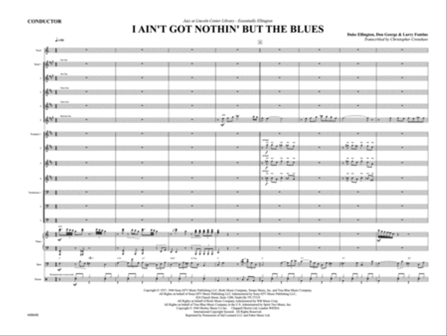 I Ain't Got Nothin' But the Blues: Score Jazz Ensemble scores gallery preview page 5