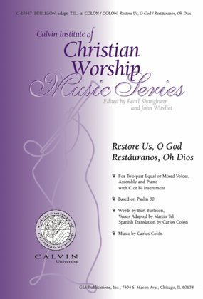 Book cover for Restore Us, O God / Restáuranos, Oh Dios - Instrument edition