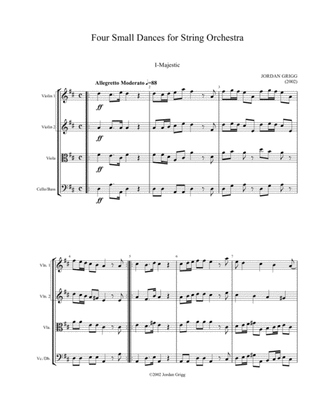 Four Small Dances for String Orchestra