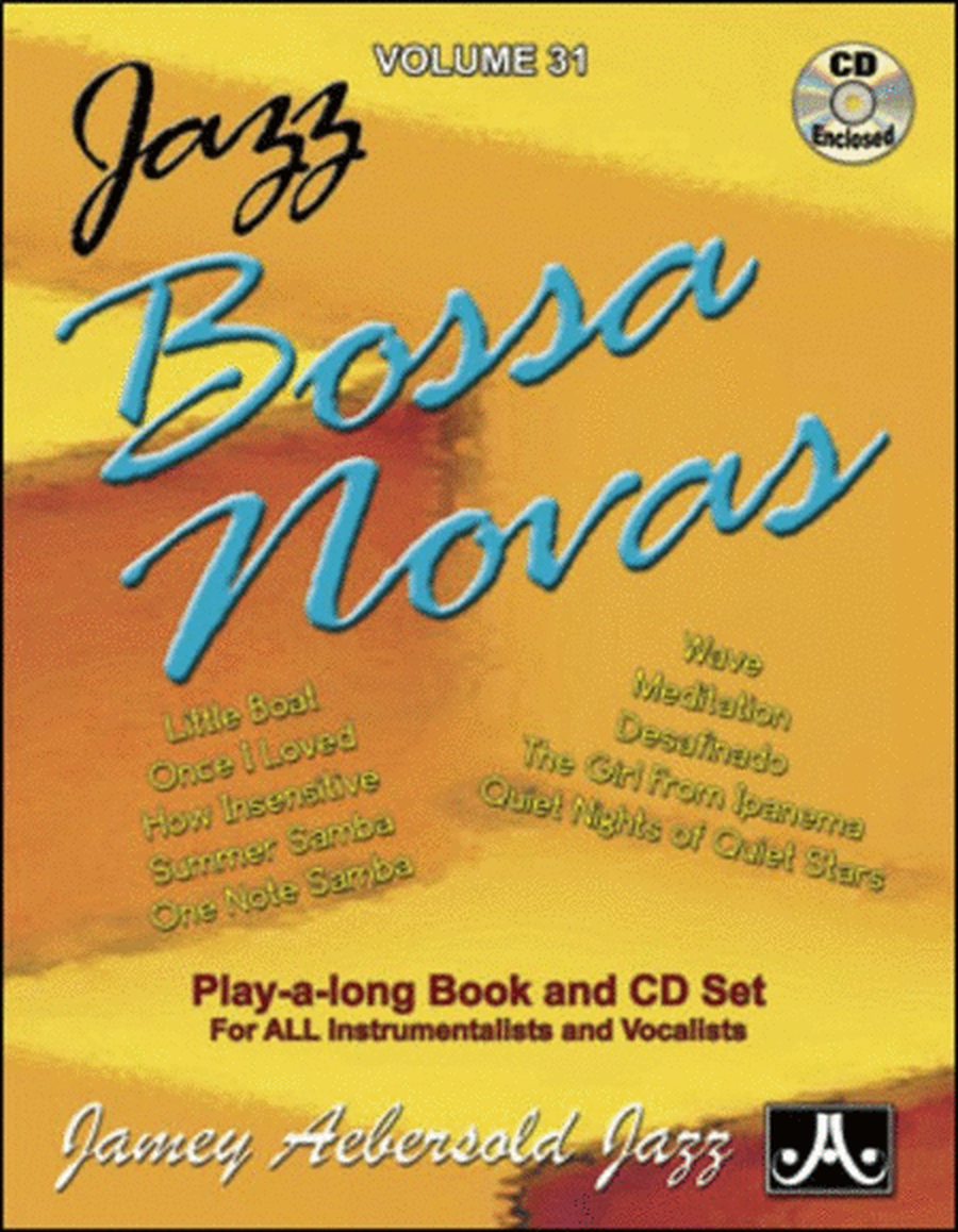Bossa Novas Play Along Book/CD No 31